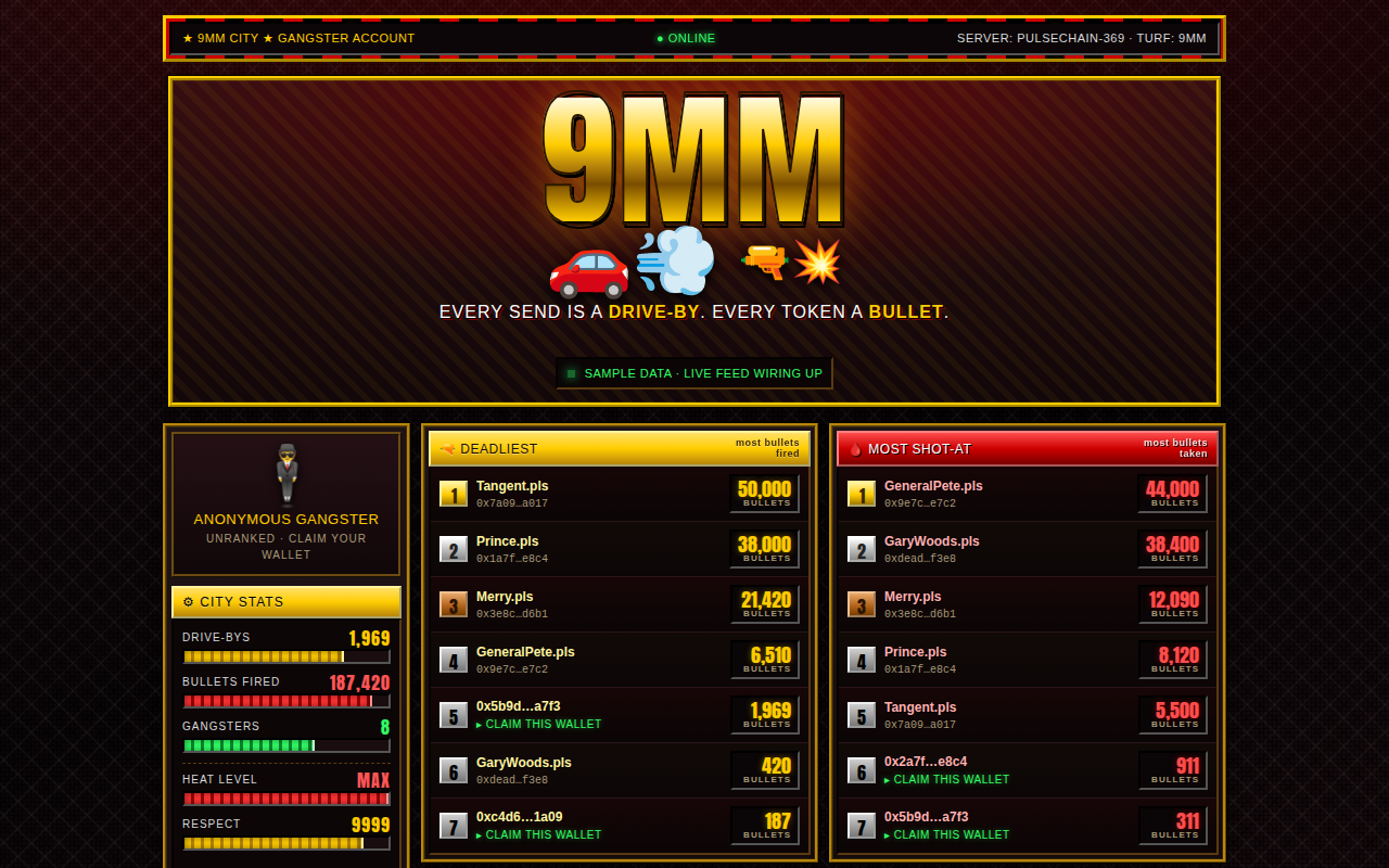 9MM — Drive-By Leaderboard