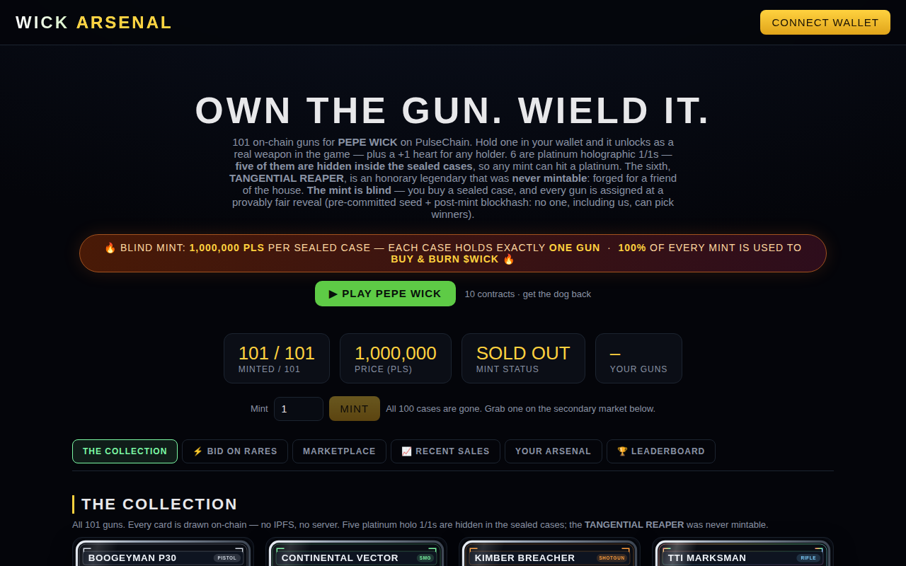 WICK Arsenal — Gun NFTs